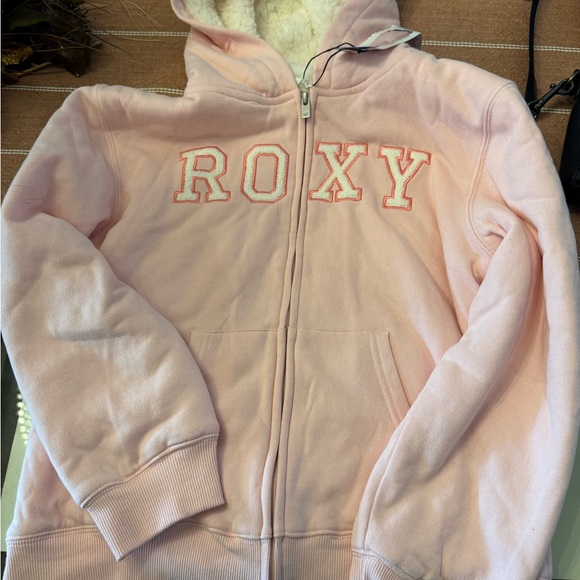 Roxy Light Pink Hoodie - Picture 1 of 4